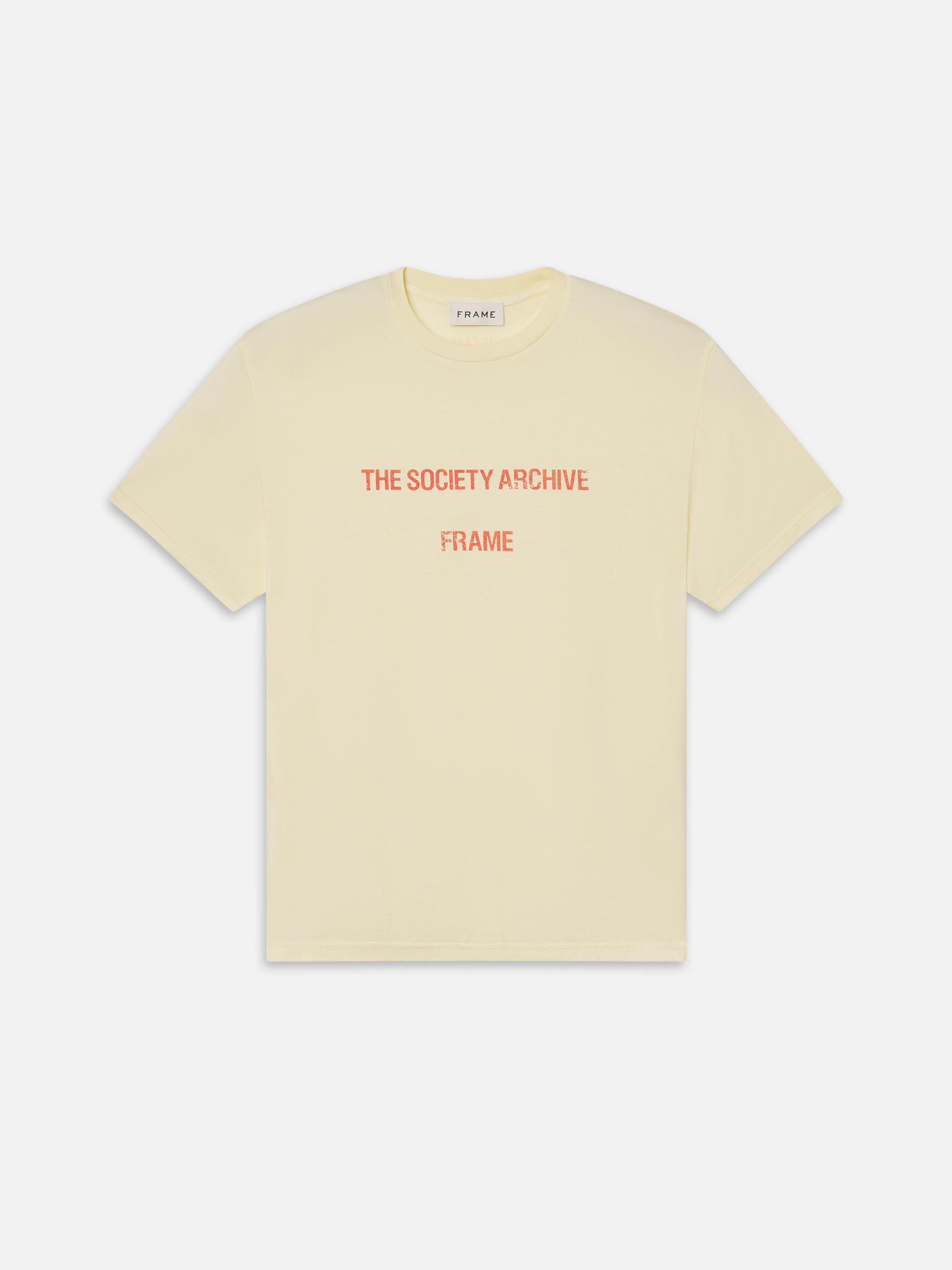 The Society Archive Vintage Print Shirt -- Soft Yellow