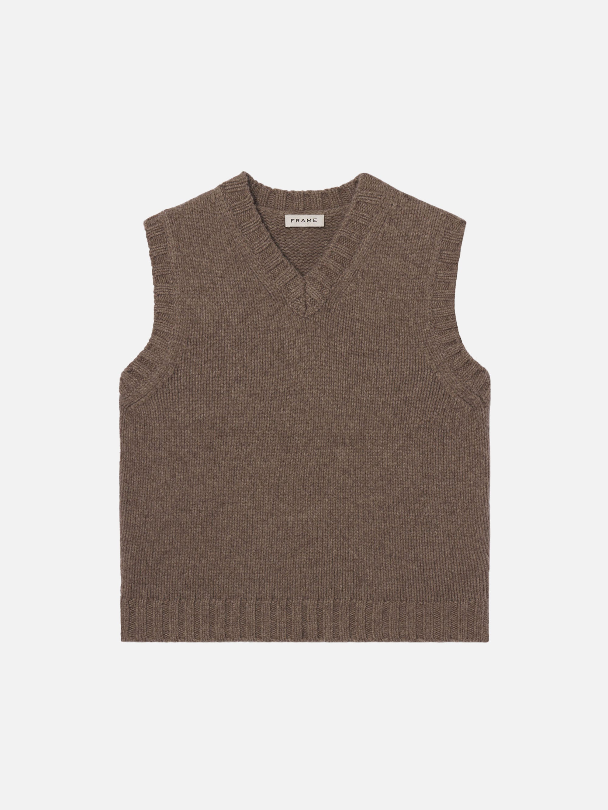 YAK BLEND SWEATER DARK TAUPE