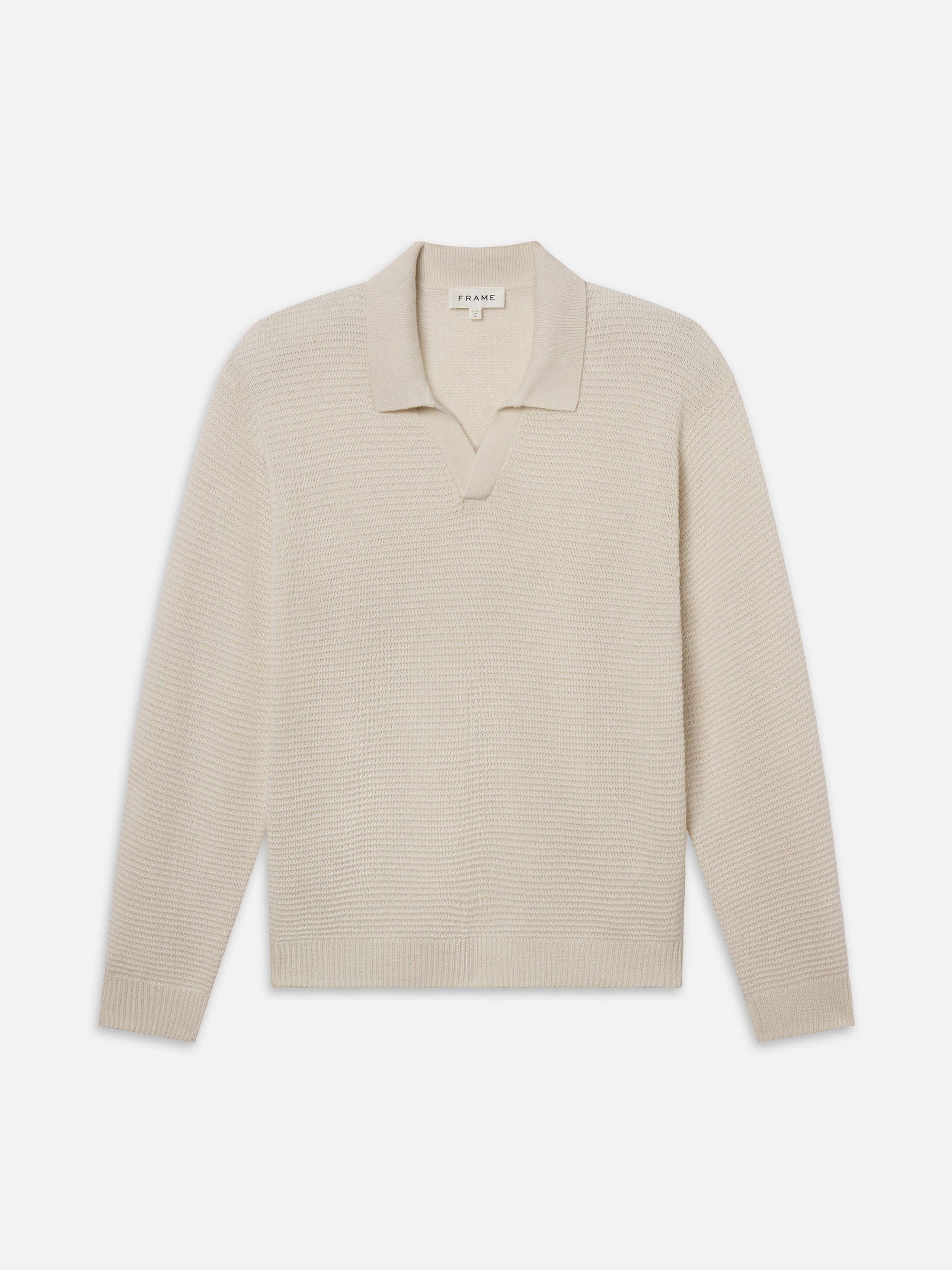 TEXTURED WOOL CASHMERE SWEATER WARM WHITE