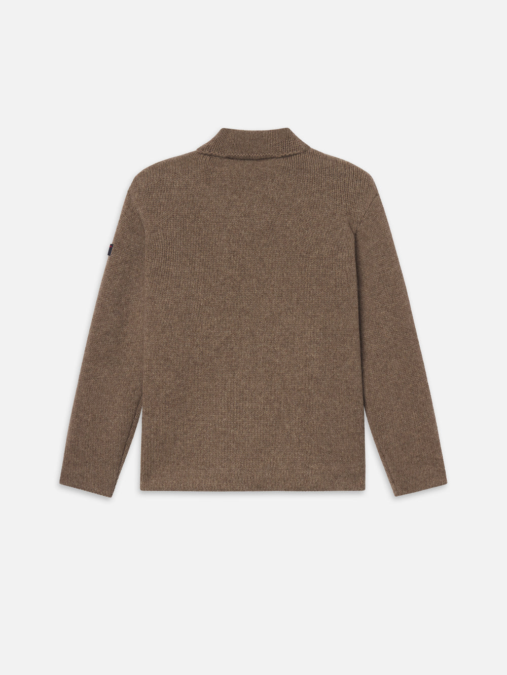The Society Archive Zip-Up Cardigan Sweater -- Mocha