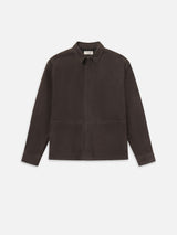 Suede Shirt -- Dark Brown