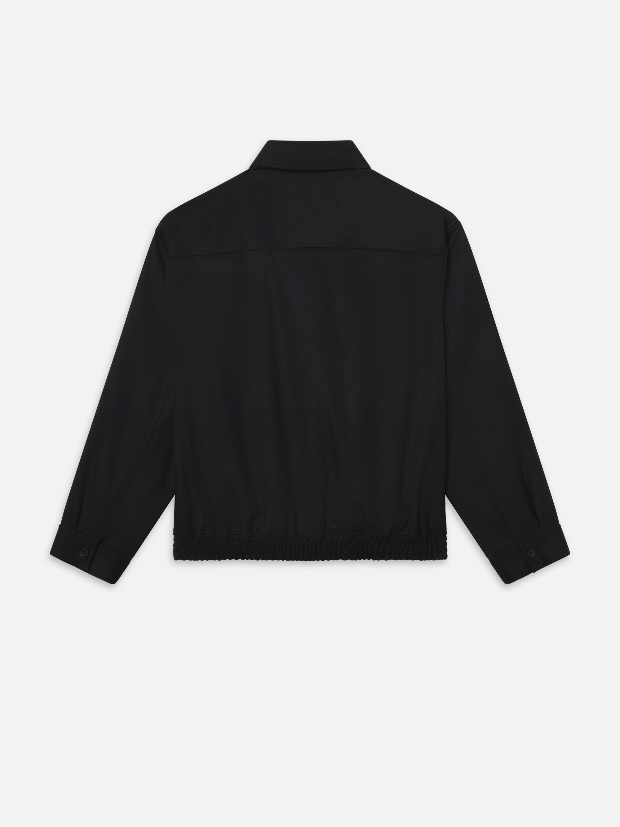 WOOL CASHMERE BLOUSON BLACK