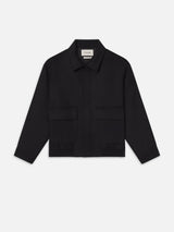 Wool Cashmere Blouson -- Black