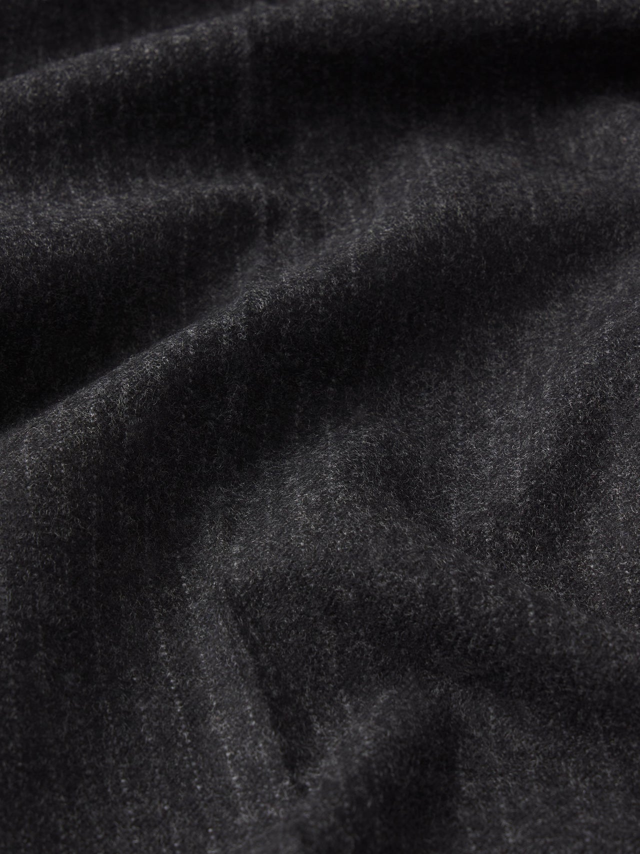 Pinstripe Wide Leg Trousers -- Dark Grey