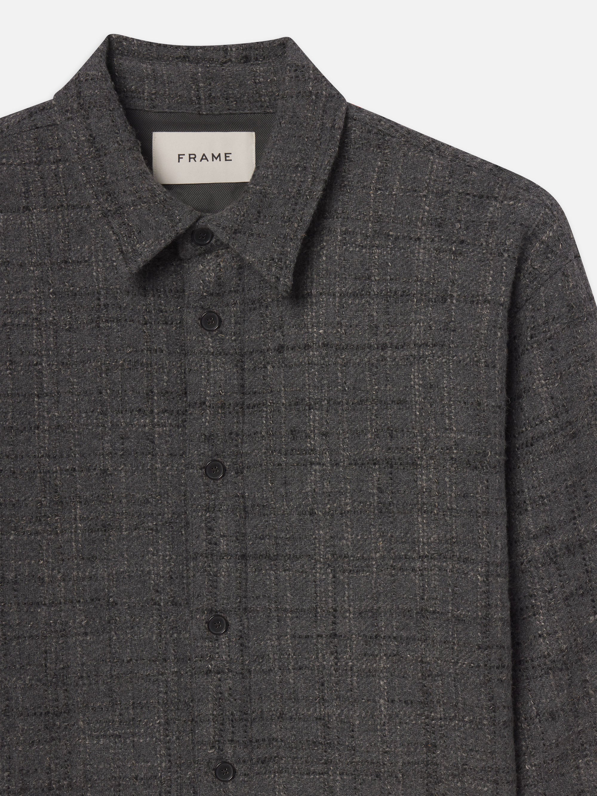 マルモア 【marmors】tweed fringe shirt BLACK marmors【マルモア】 tweed fringe shirt BLACK (0224301073)