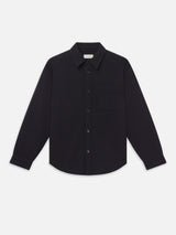 Waffle Textured Shirt -- Dark Navy