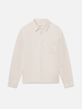 Waffle Textured Shirt -- Warm Cream