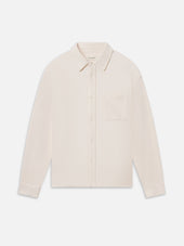 Waffle Textured Shirt -- Warm Cream