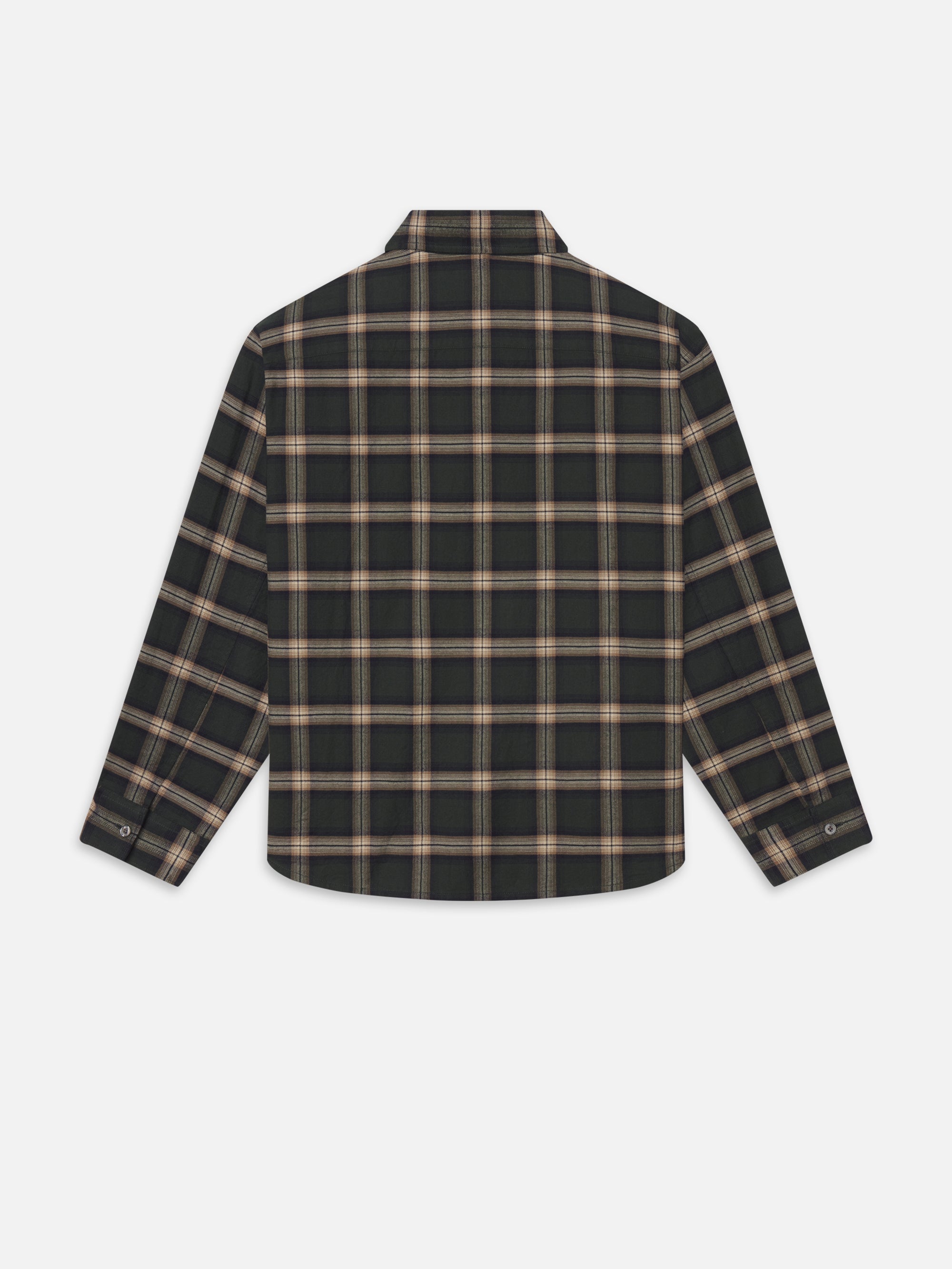 THE SOCIETY ARCHIVE VINTAGE PLAID SHIRT BEIGE PLAID