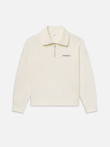 Sotheby's Half Zip Sweatshirt -- Cream Washed