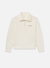 Sotheby's Half Zip Sweatshirt -- Cream Washed