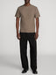 Jacquard Stripe Tee -- Soft Taupe
