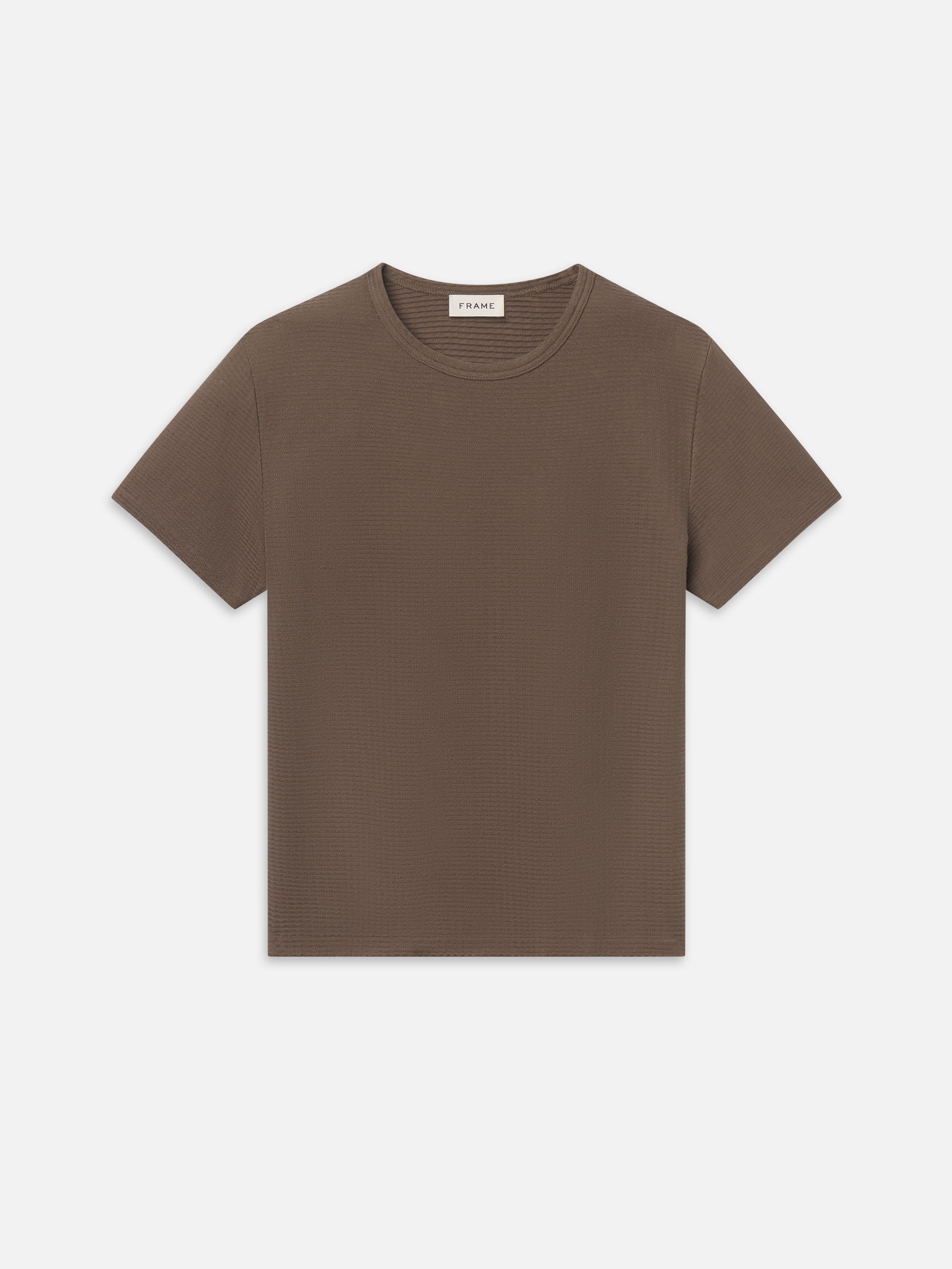 Jacquard Tee -- Soft Taupe