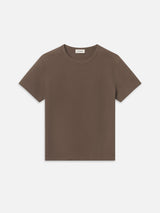 Jacquard Stripe Tee -- Soft Taupe