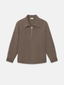 Retro Polo Sweater -- Soft Taupe