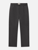 Wide Leg Trousers -- Grey Stripe