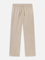Cotton Easy Trousers -- Brown Stripe