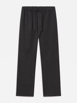 Flannel Easy Trousers -- Grey Melange