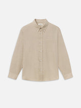 Wool Blend Shirt -- Cream Heather