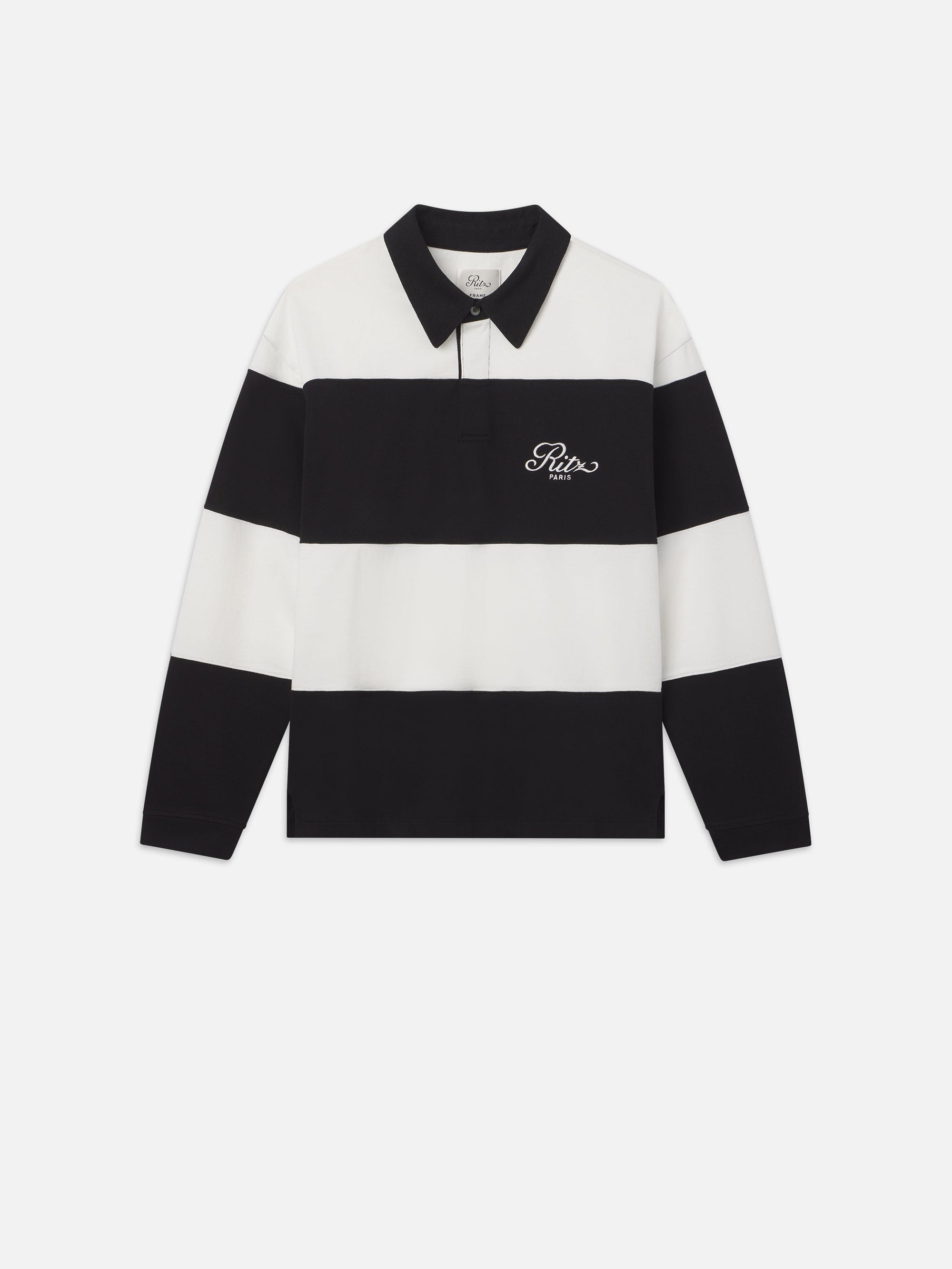 RITZ RUGBY POLO SHIRT CREAM/BLACK