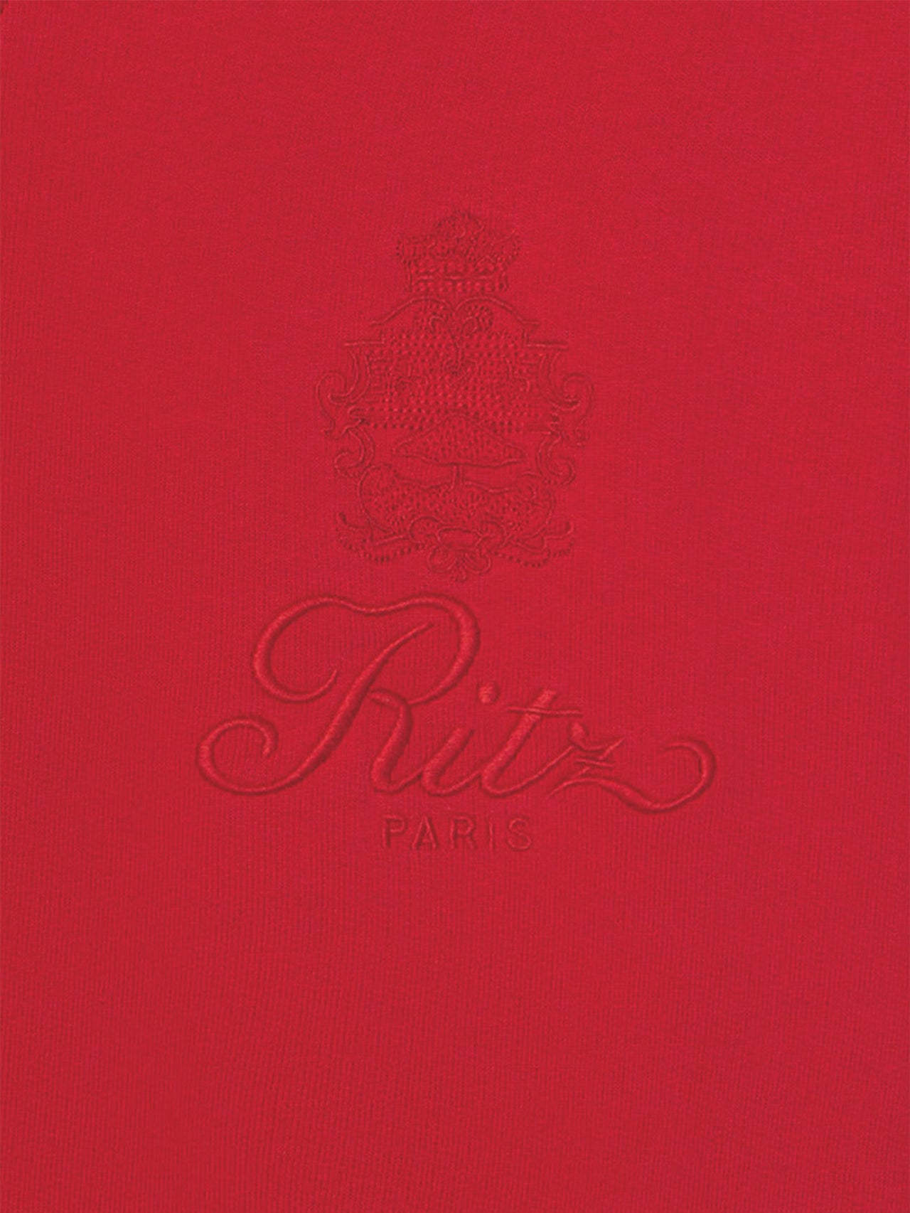 Ritz Unisex Tonal Logo Crewneck -- Red