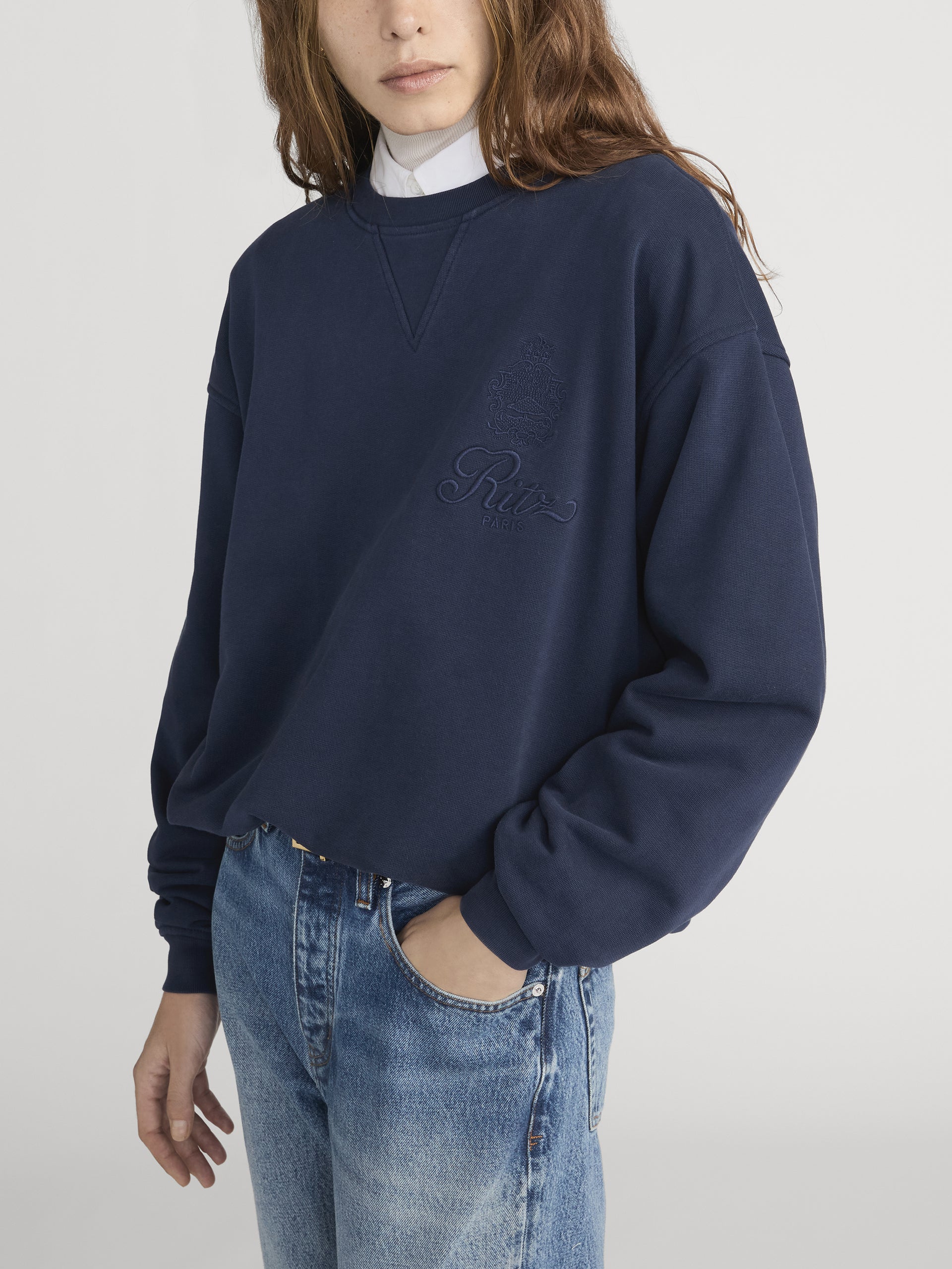 Ritz Crewneck Side On Model 