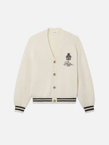 Ritz Embroidery Cashmere Cardigan -- Cream
