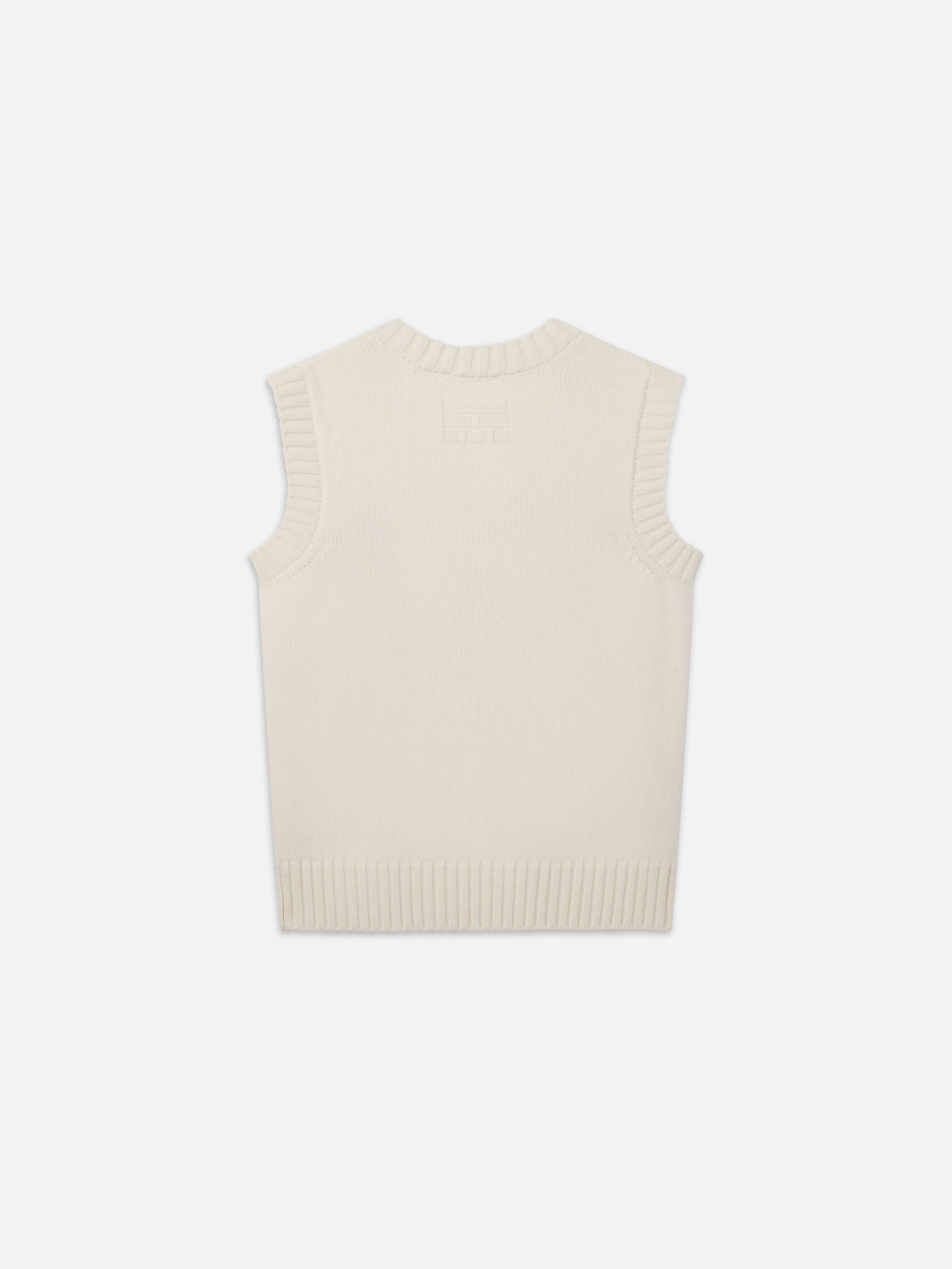 RITZ CASHMERE SWEATER VEST CREAM