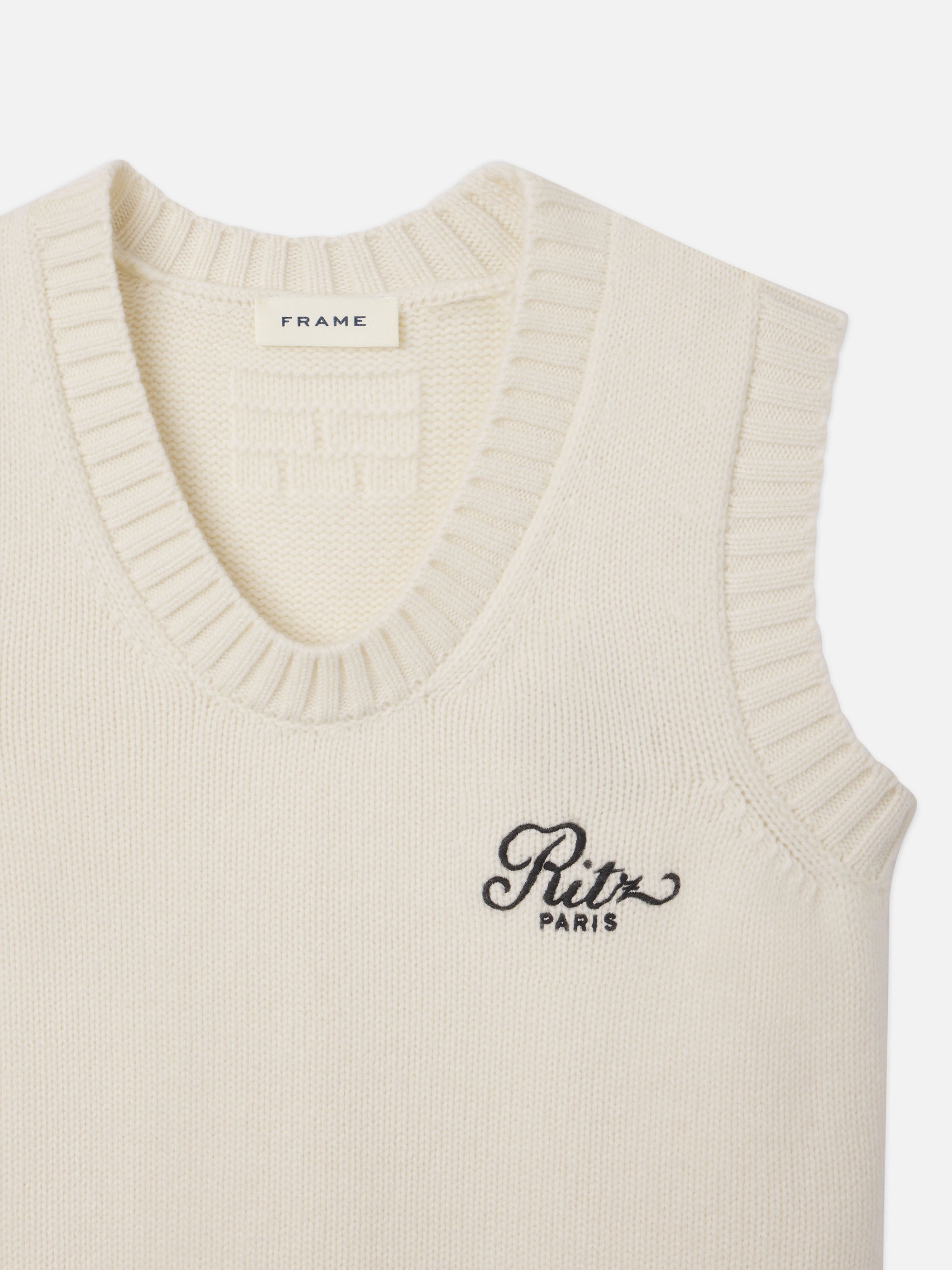 RITZ CASHMERE SWEATER VEST CREAM