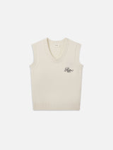 Ritz Men's Cashmere Sweater Vest -- Cream