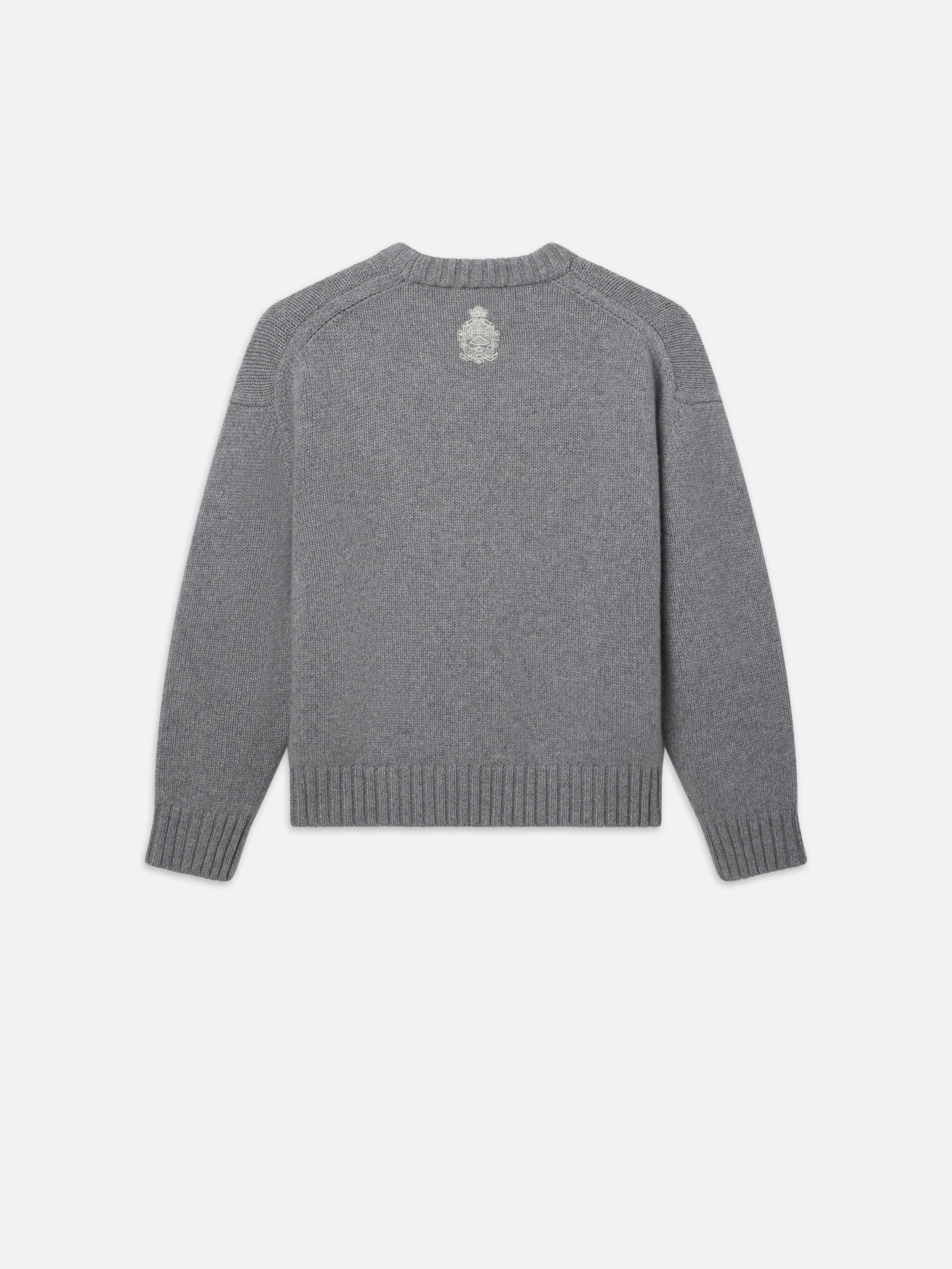 RITZ UNISEX CASHMERE SWEATER GREY MELANGE