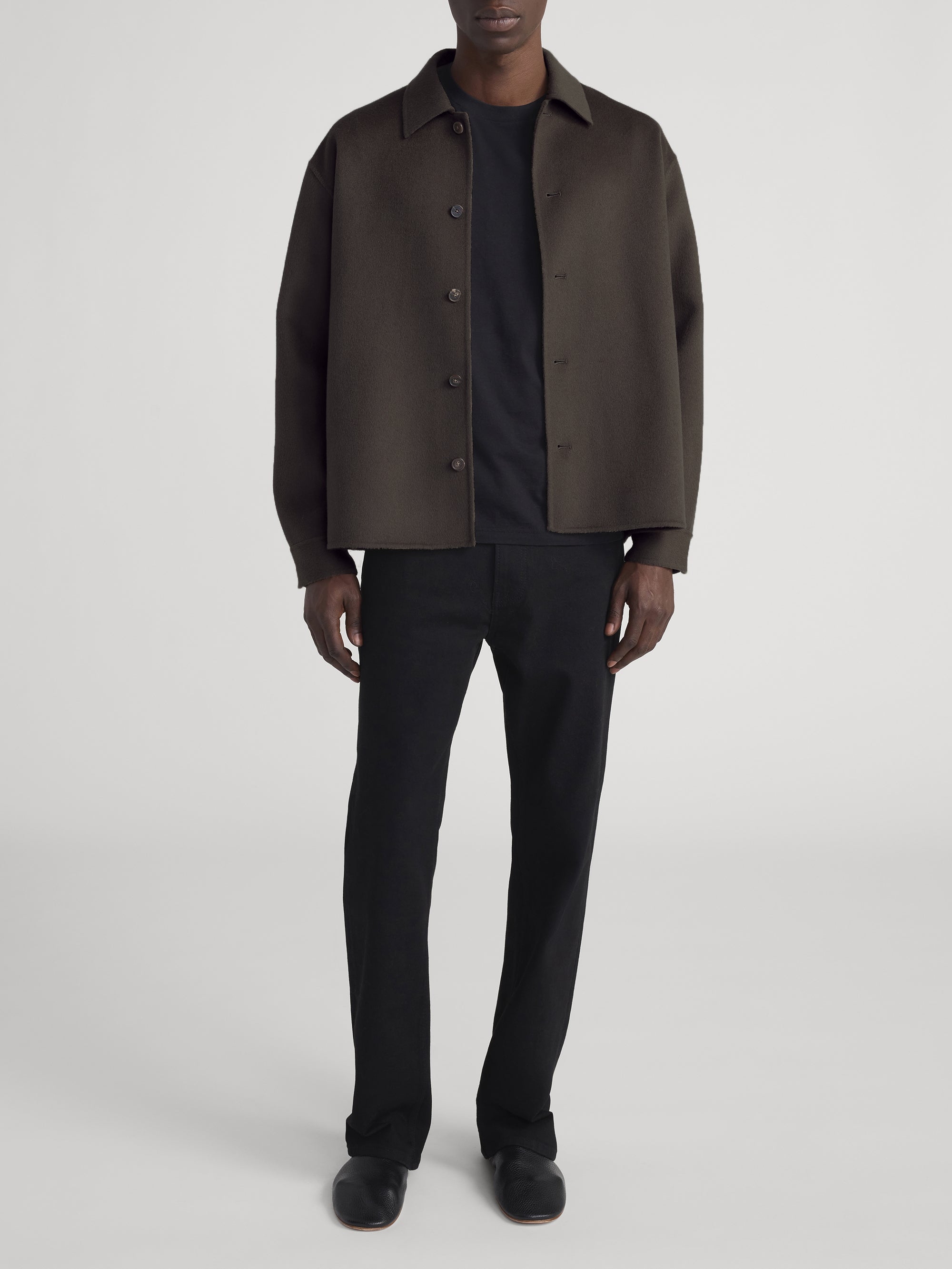 DOUBLE FACE SHIRT JACKET MOCHA