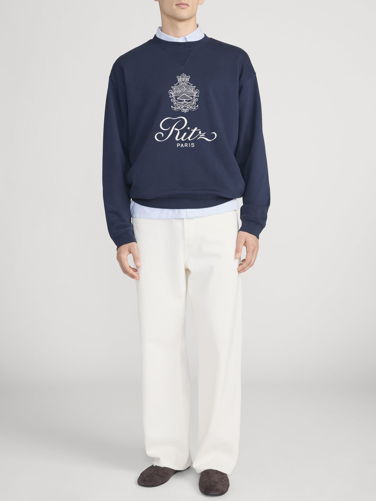 Ritz Sweatshirt Front On Model 