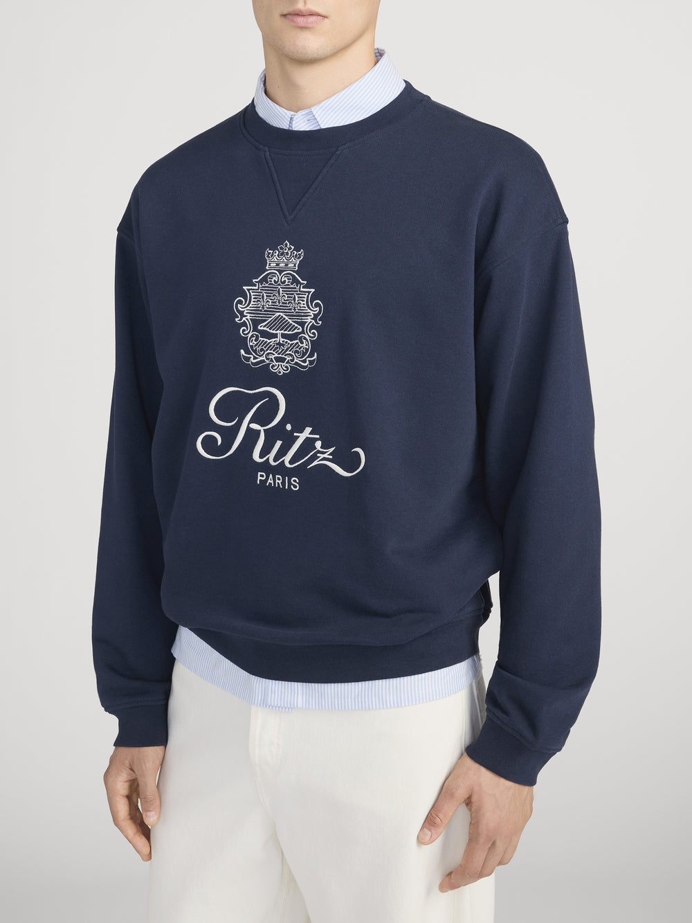 Ritz Sweatshirt Side On Model 