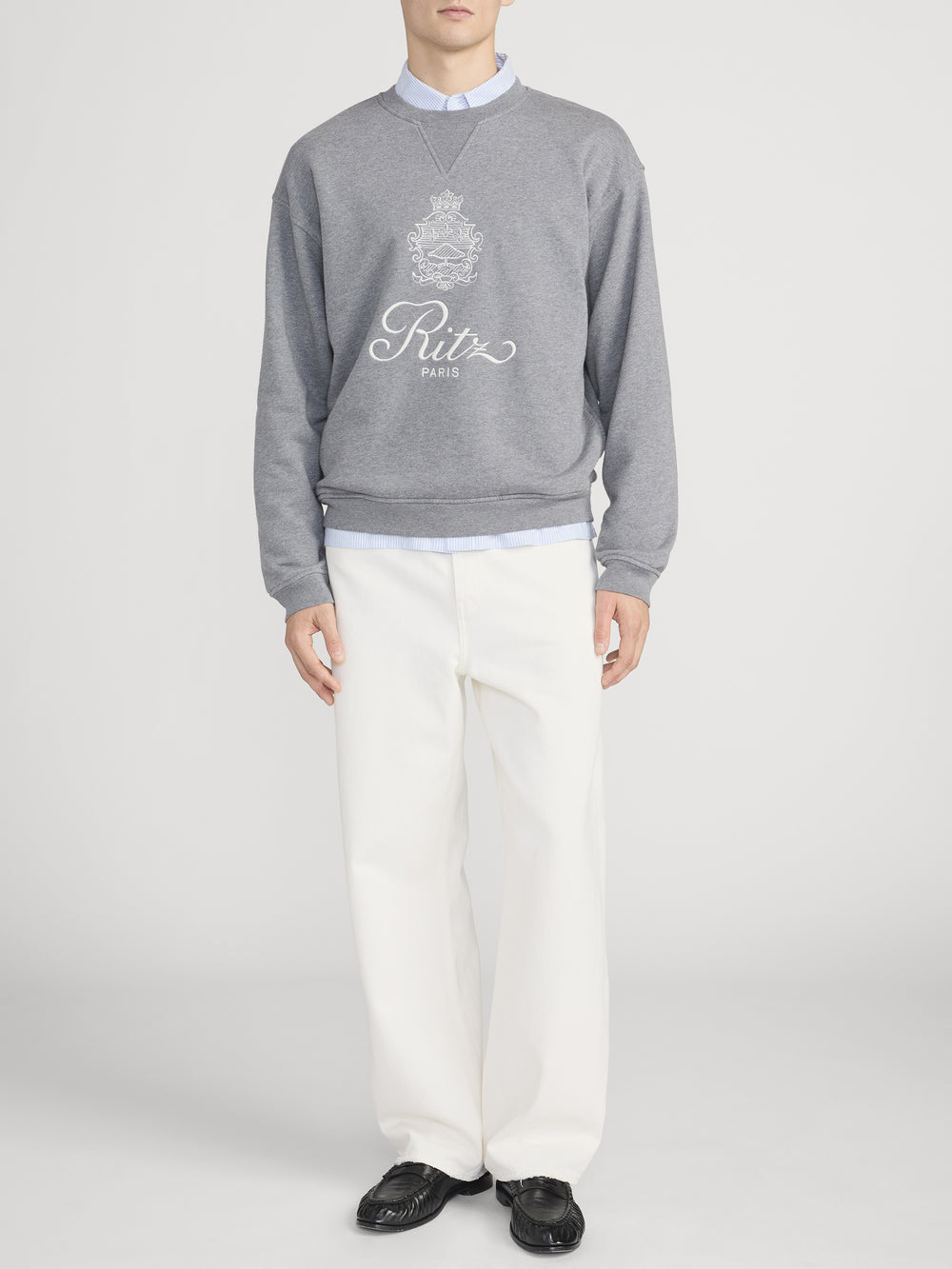 Ritz Sweatshirt Front On Model 