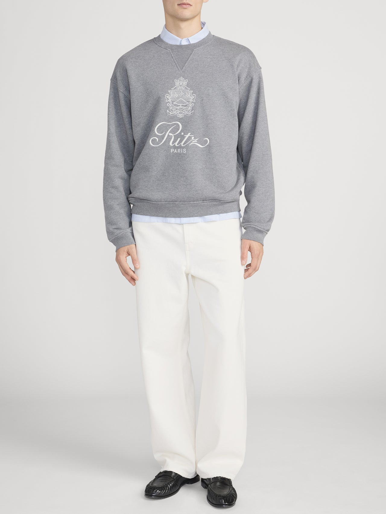 Ritz Sweatshirt Front On Model 