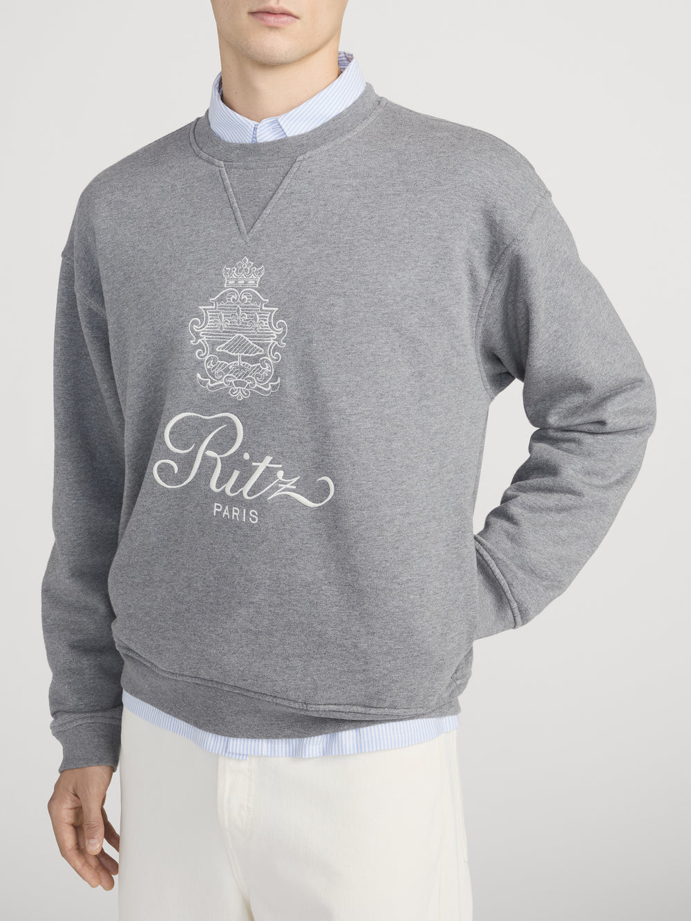 Ritz Sweatshirt Side On Model 