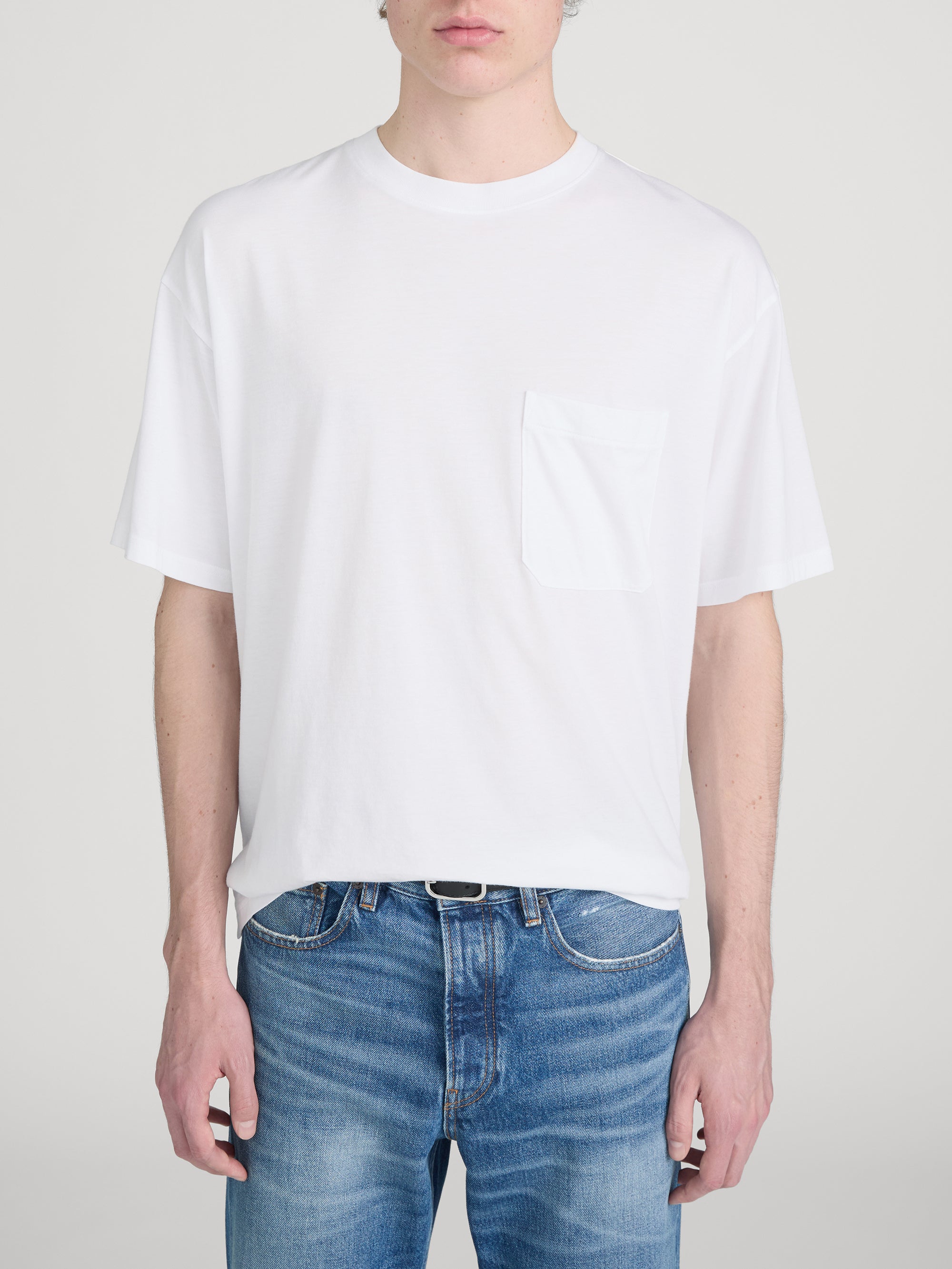 Relaxed Pocket Tee -- White