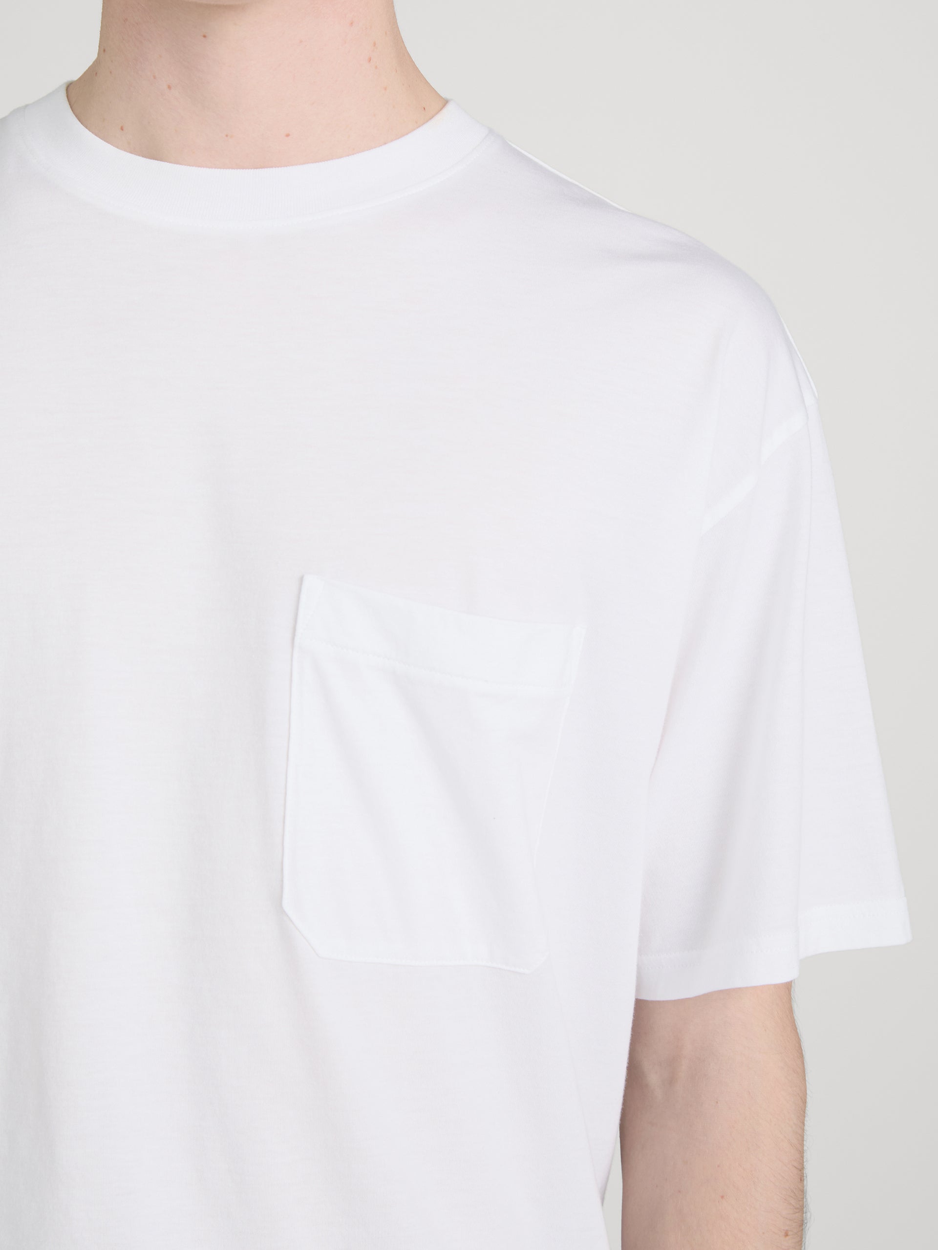 Relaxed Pocket Tee -- White