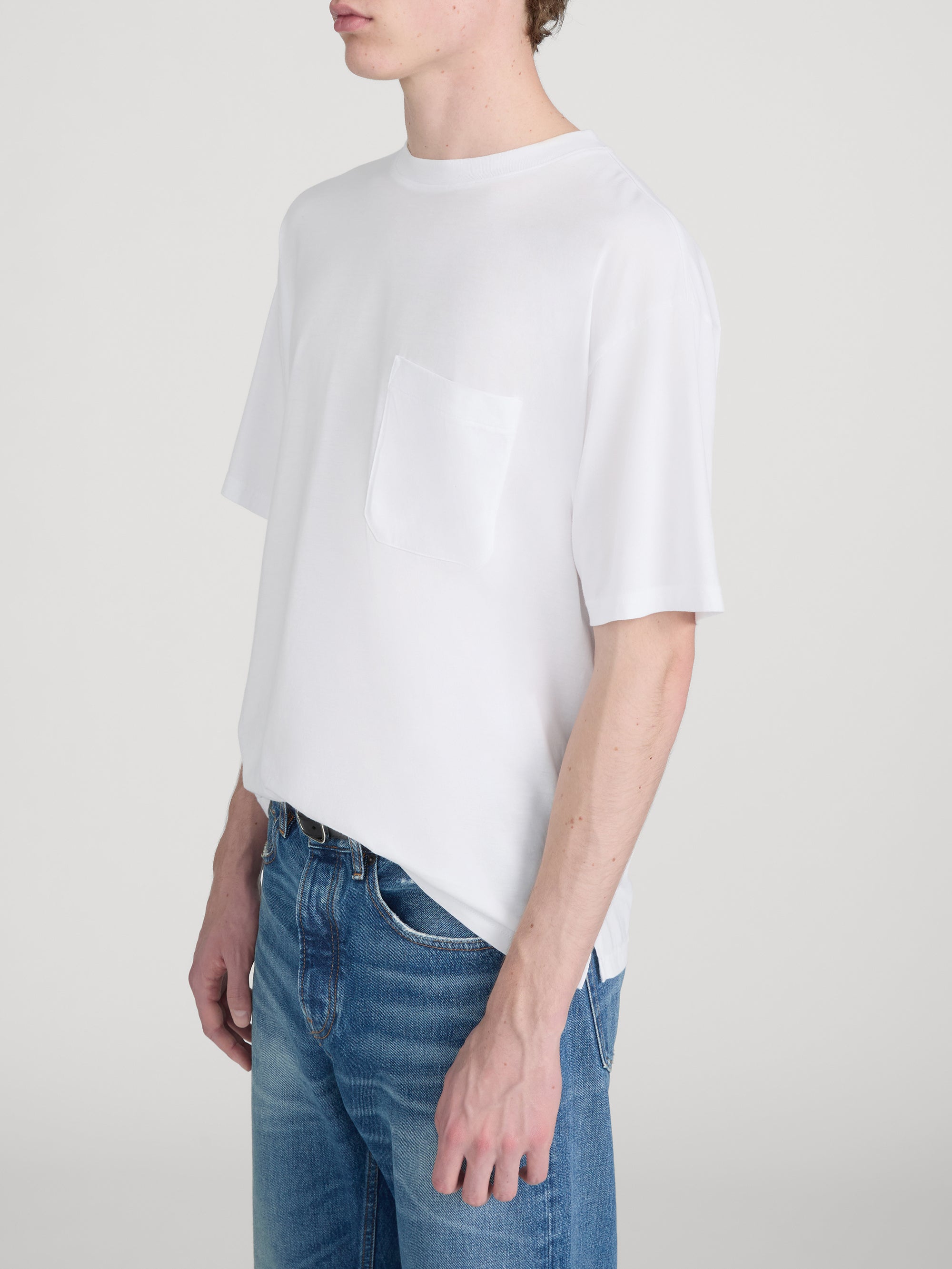 Relaxed Pocket Tee -- White