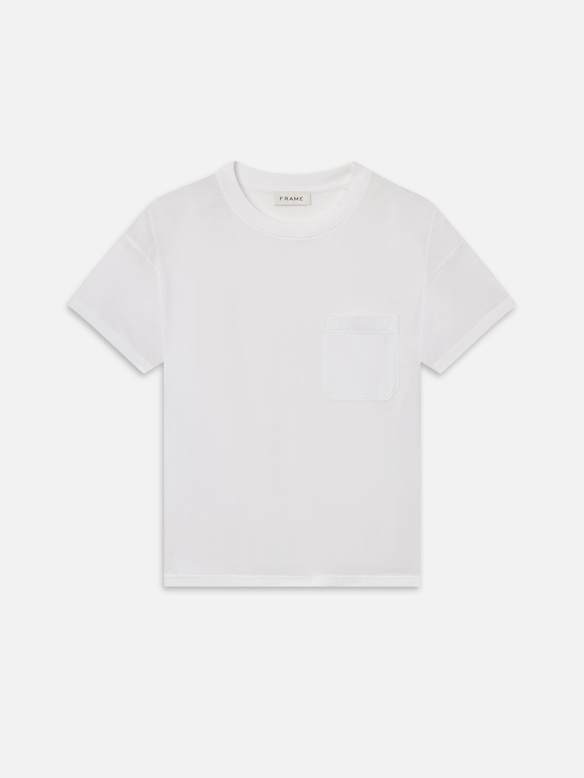 Relaxed Pocket Tee -- White