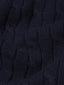 Cable Polo Sweater -- Dark Navy
