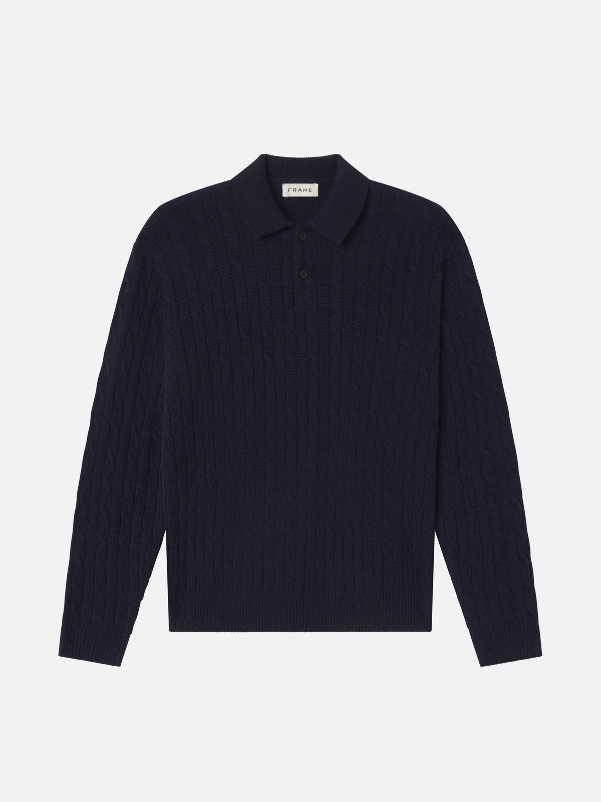 Cable Polo Sweater