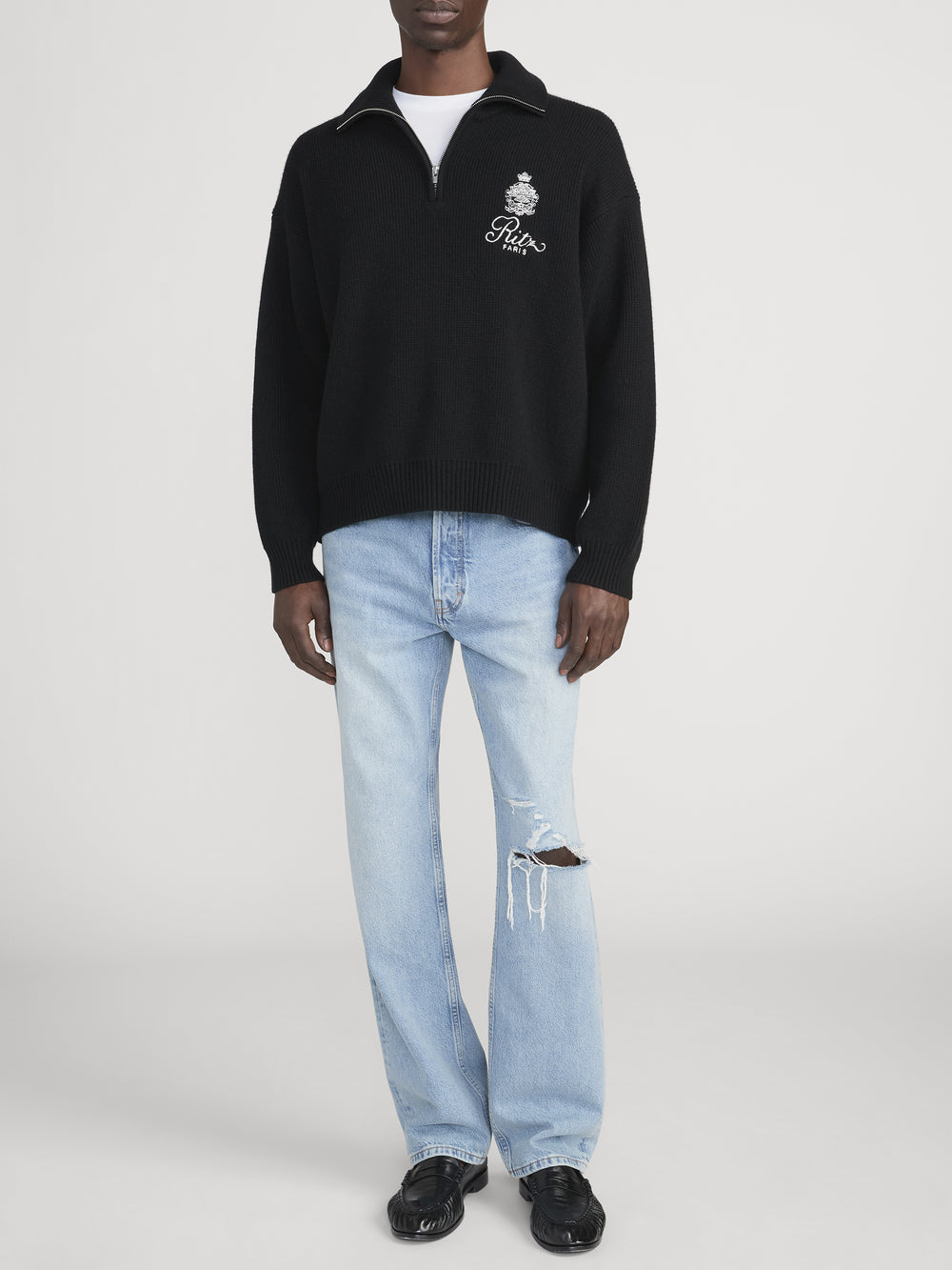 Ritz Half Zip Front On Model 