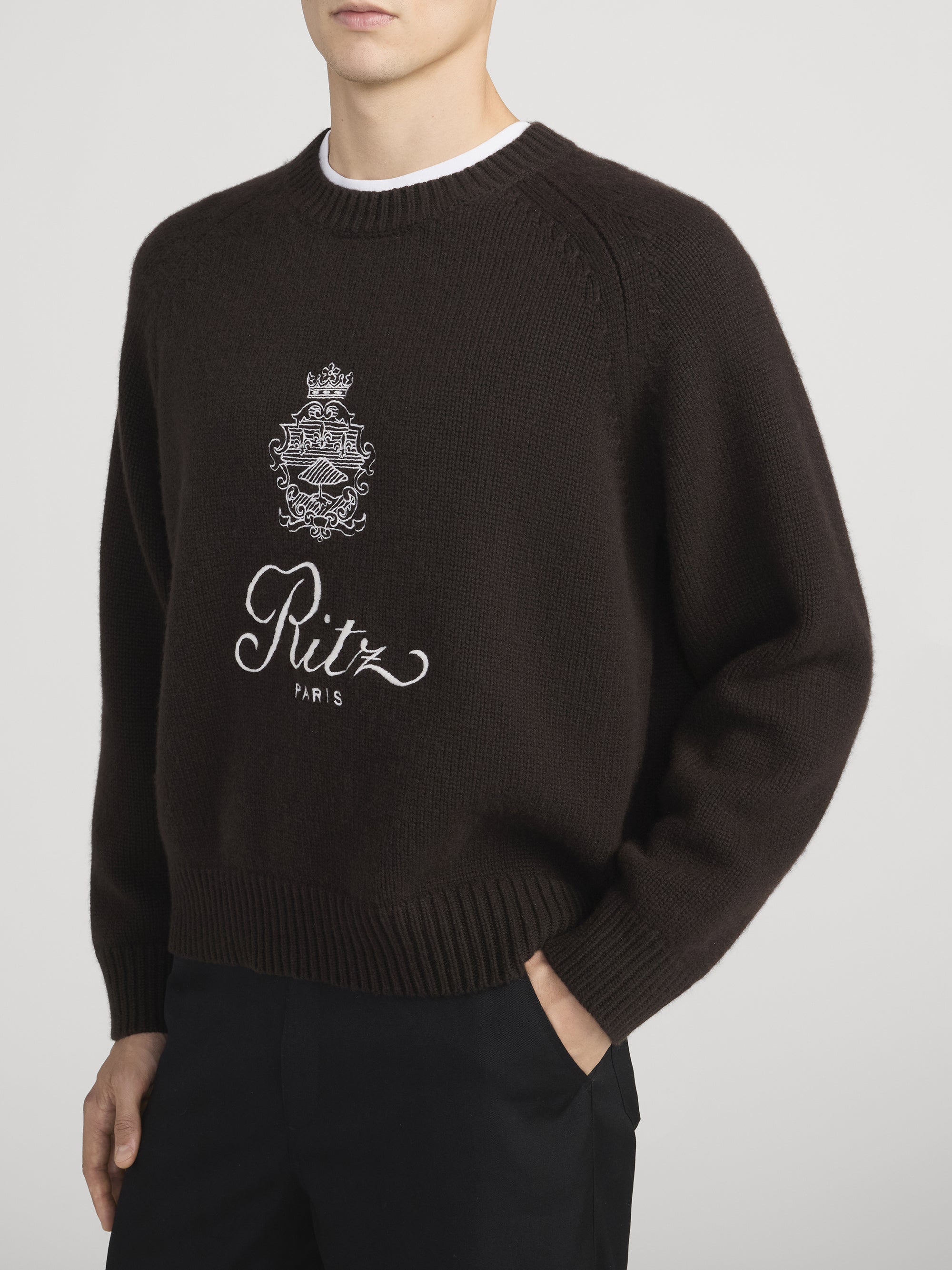 Ritz Sweater Side On Model 