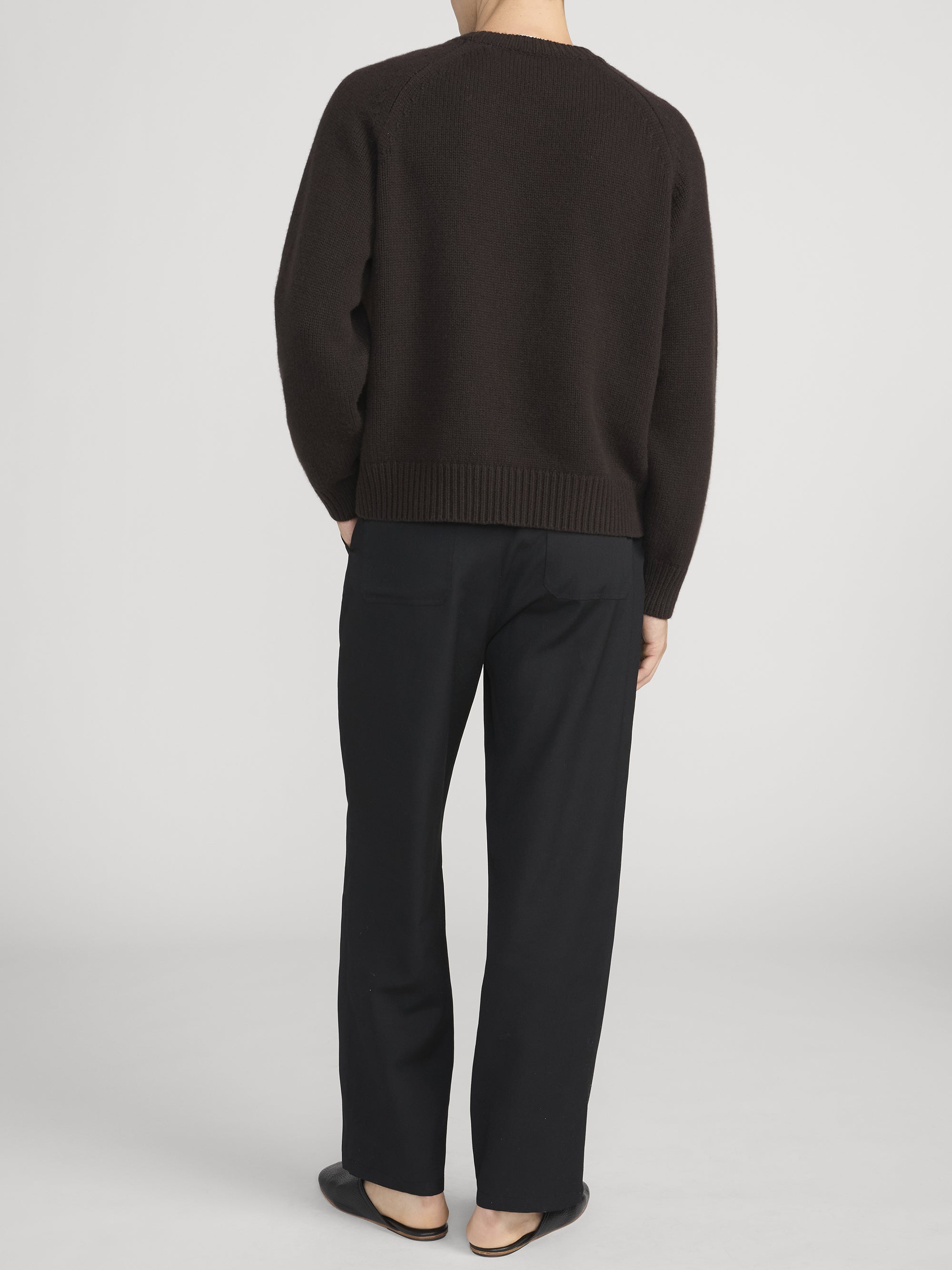 RITZ UNISEX CASHMERE SWEATER BROWN