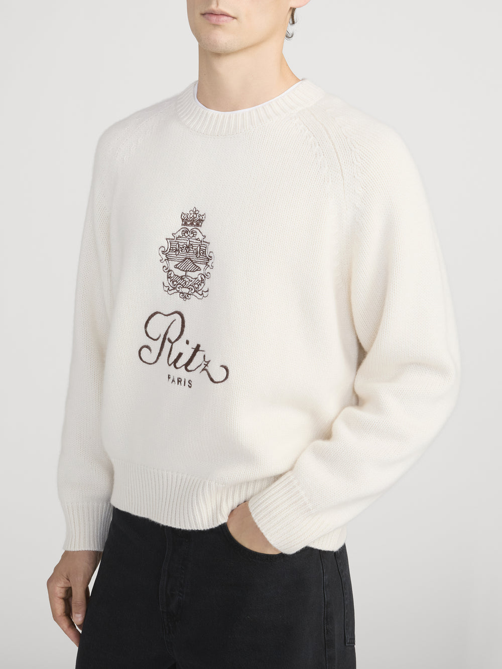 Ritz Sweater Side On Model 