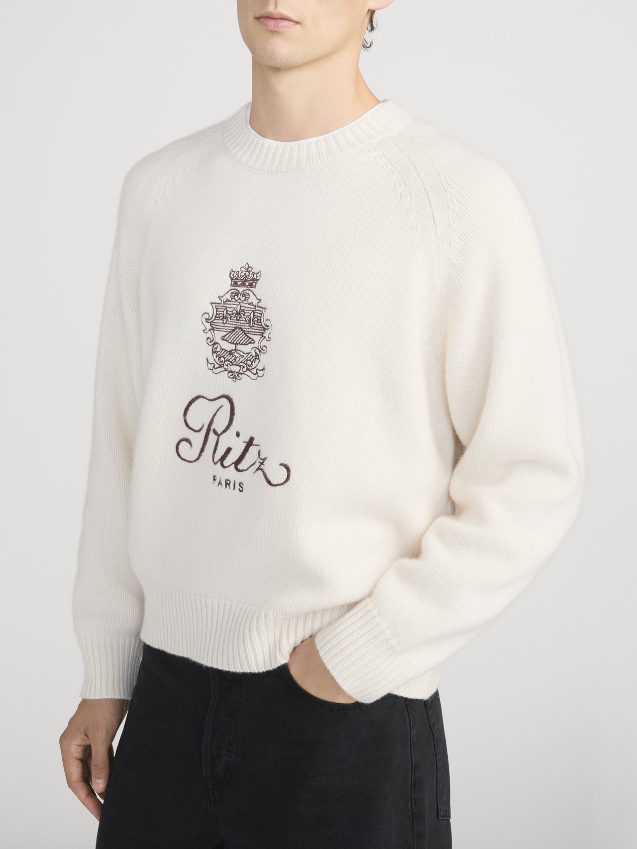 Ritz Sweater Side On Model 