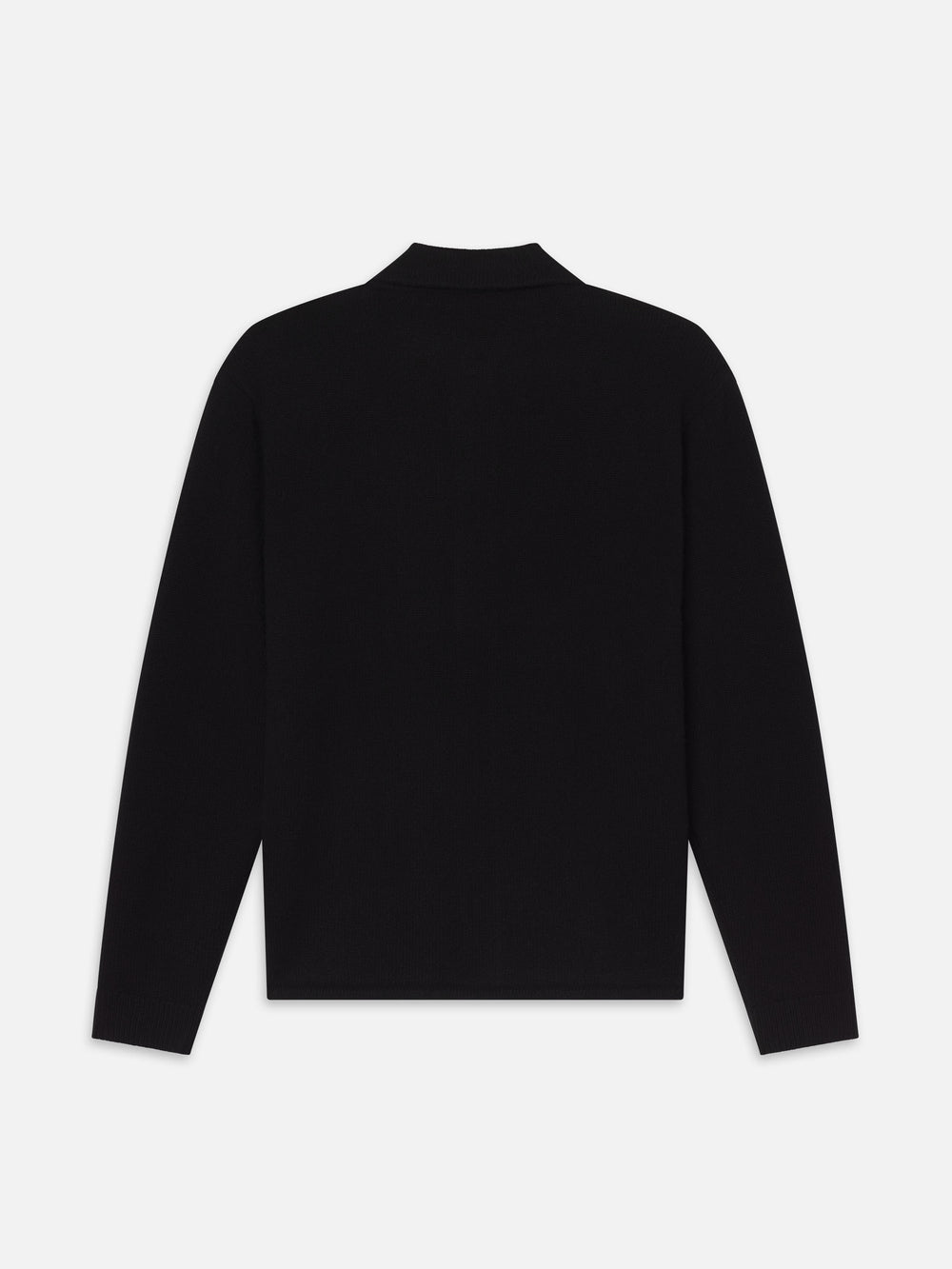 Cashmere Shirt Sweater -- Black