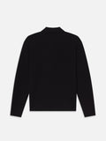 Cashmere Shirt Sweater -- Black